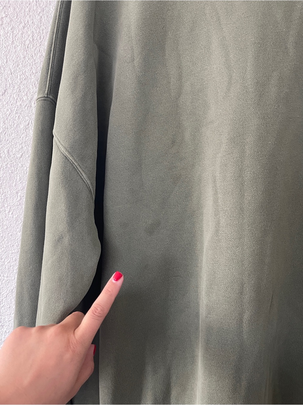 Abercrombie & Fitch Essentials Olive Green Oversized Crewneck Sweatshirt XXL T - Picture 7 of 9